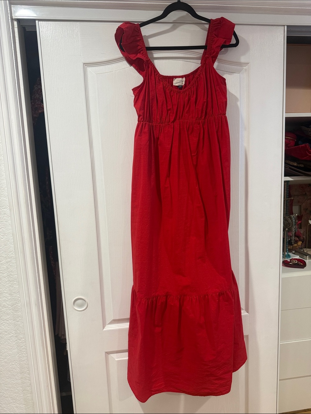 Universal Thread Red Ruffle Strap Dress